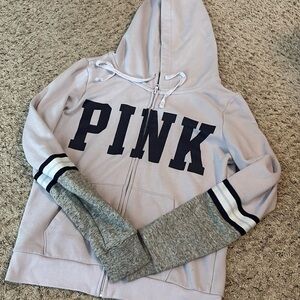 Pink Victoria’s Secret Everyday Lounge full zip hoodie